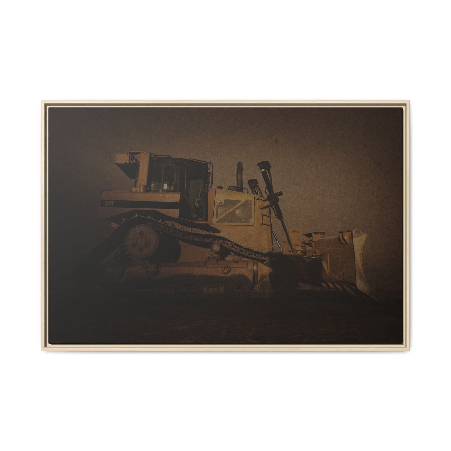 D8 Classic 90's Dozer | Framed Wall Art on Stretched Canvas