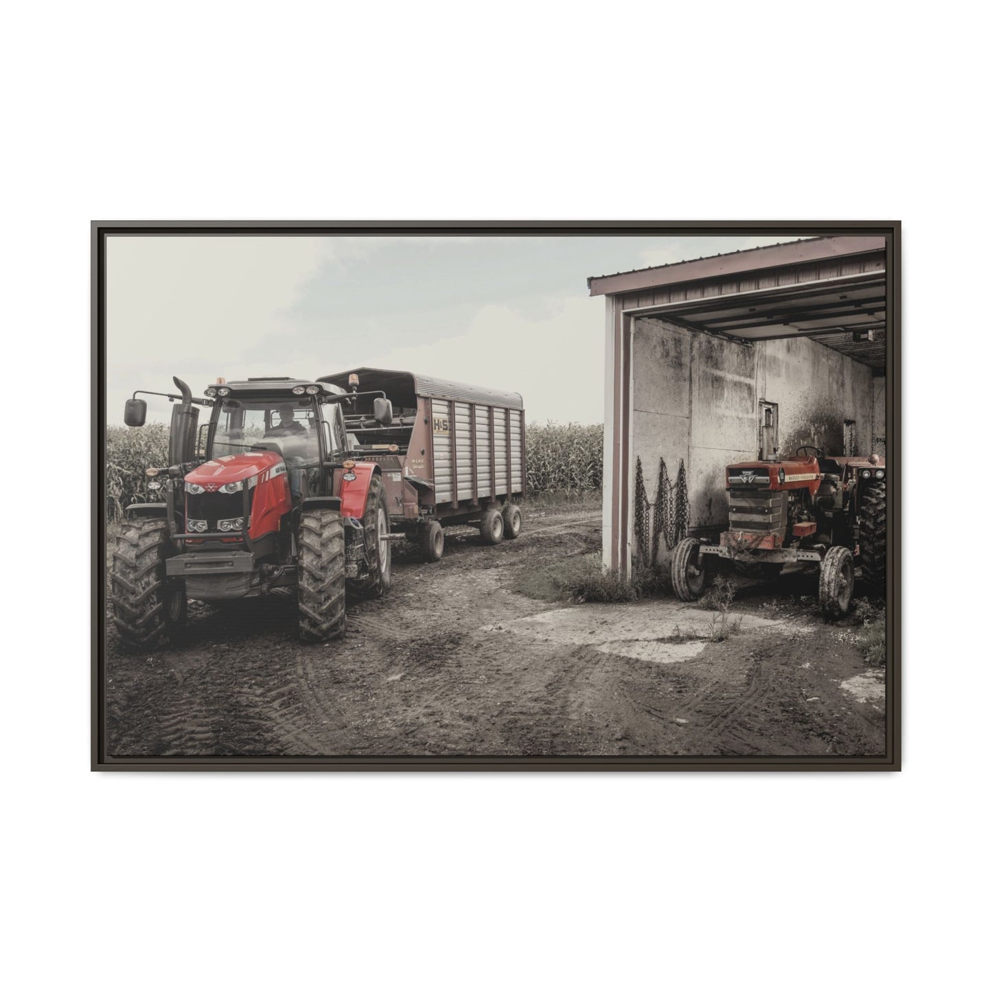 Massey Ferguson Legacy Photo Wall Art on Framed Canvas
