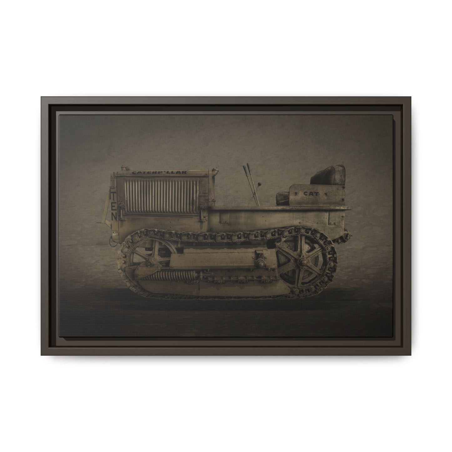 Vintage Crawler 10 'TEN' Tractor | Photo Wall Art on Framed Canvas