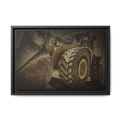 Big Bucket Loader | Framed Wall Art on Stretched Canvas
