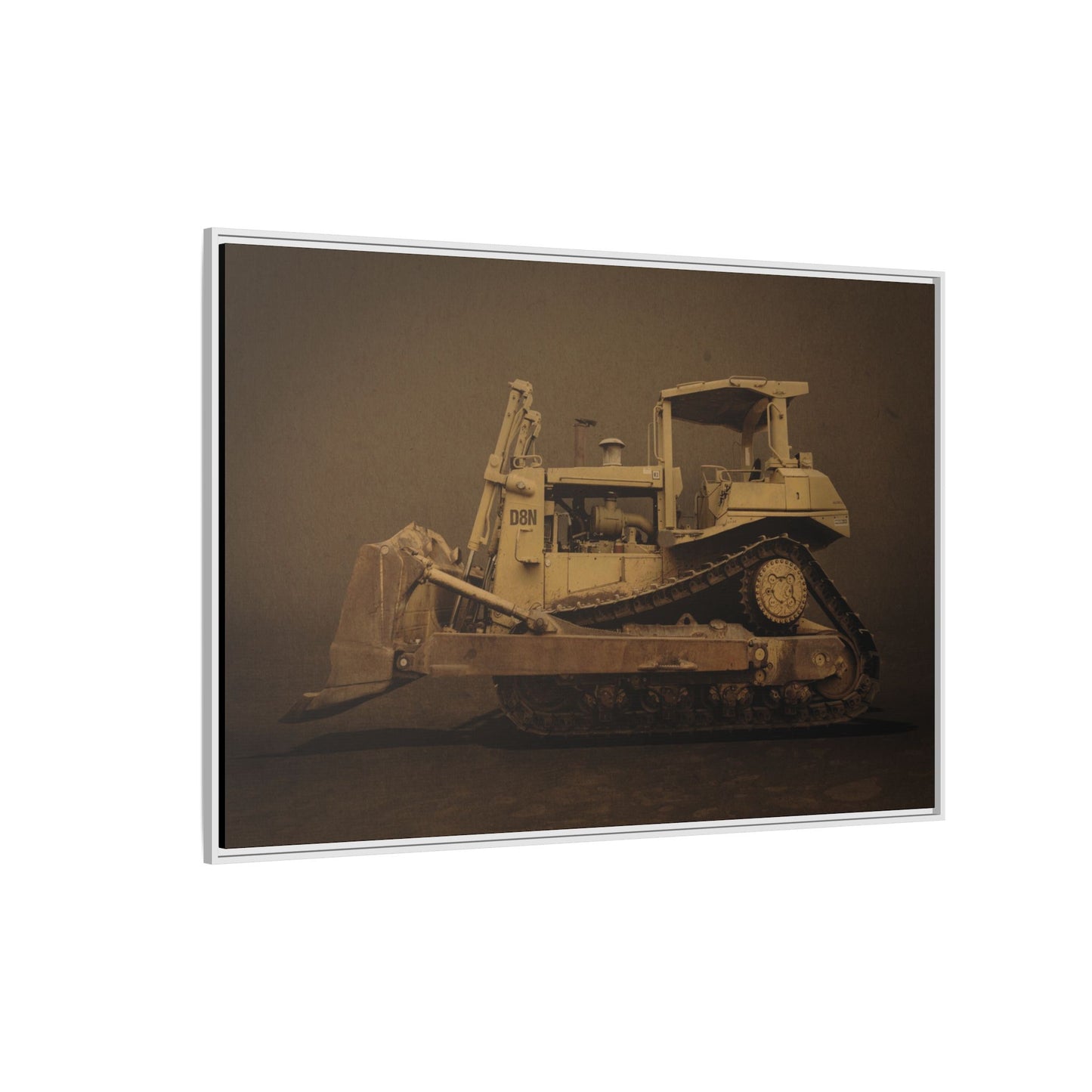 Legacy D8N Dozer Photo Wall Art on Framed Canvas | Industrial Artwork