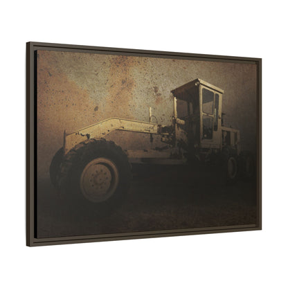 Classic 120G Motorgrader Action| Framed Wall Art on Canvas