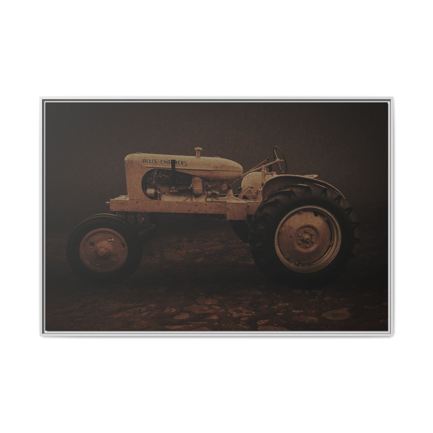 Vintage Allis Chalmers WC | Framed Wall Art on Stretched Canvas