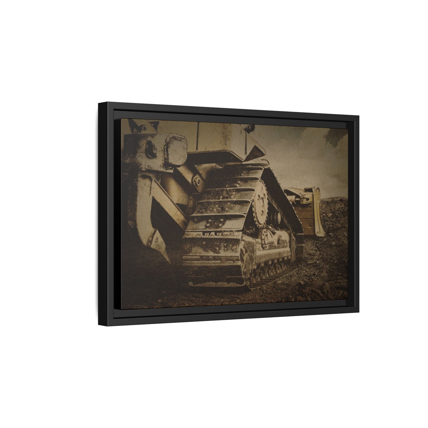 Rocky Dozer Horizon | Framed Wall Art on Stretched Canvas
