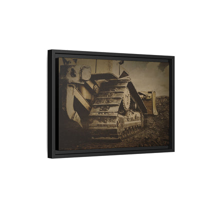 Rocky Dozer Horizon | Framed Wall Art on Stretched Canvas