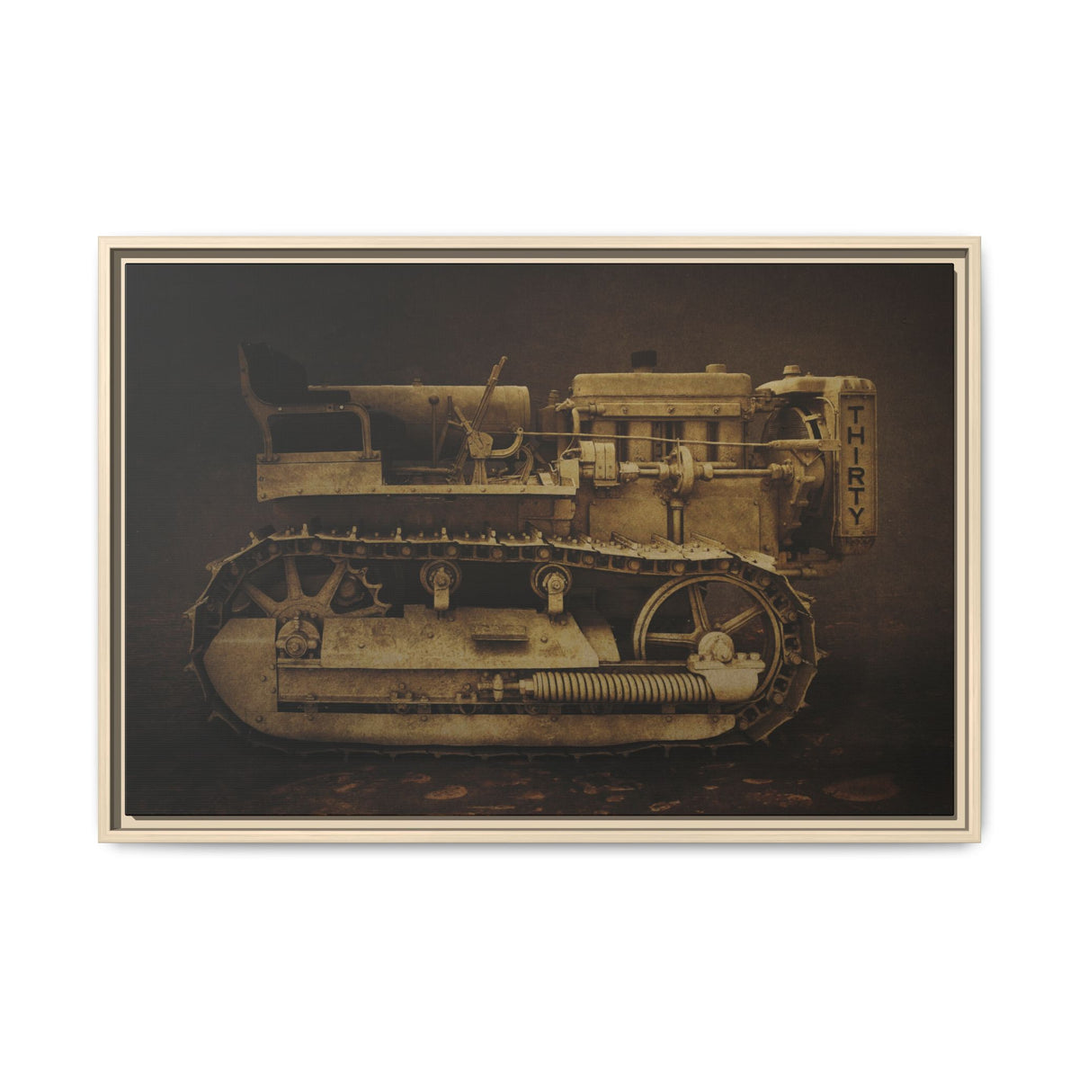 Vintage Thirty Crawler | Framed Wall Art on Stretched Canvas