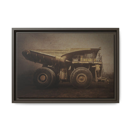 Classic 930E Komatsu Hauler | Framed Wall Art on Stretched Canvas