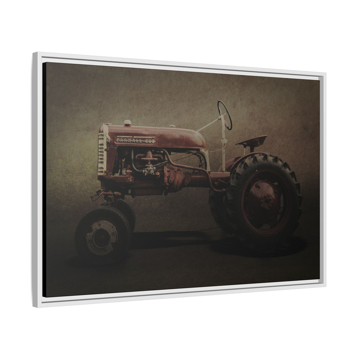 Vintage Farmall Cub Tractor | Framed Wall Art on Stretched Canvas