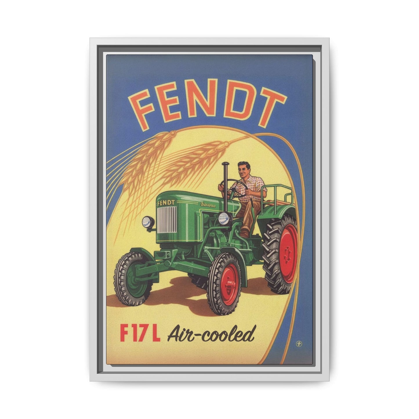 Vintage Fendt 12HP Advertisement | Wall Art on Framed Canvas