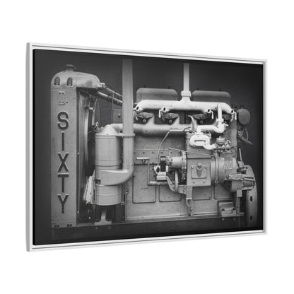 Vintage Caterpillar Power System Sixty Wall Art on Framed Canvas