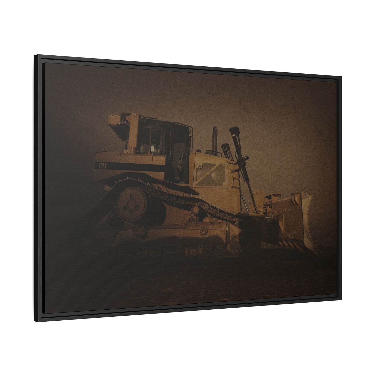 D8 Classic 90's Dozer | Framed Wall Art on Stretched Canvas