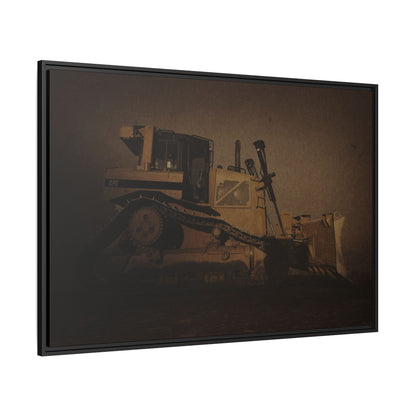 D8 Classic 90's Dozer | Framed Wall Art on Stretched Canvas