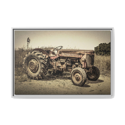 Vintage Massey Ferguson MF 35 - Framed Wall Art on Canvas