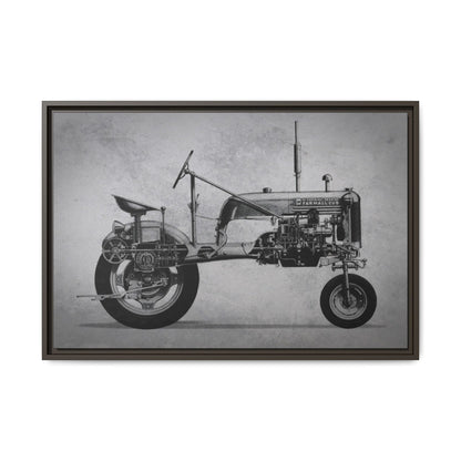 Vintage Farmall Pony Cutaway Drawing | Framed Wall Art on Canvas
