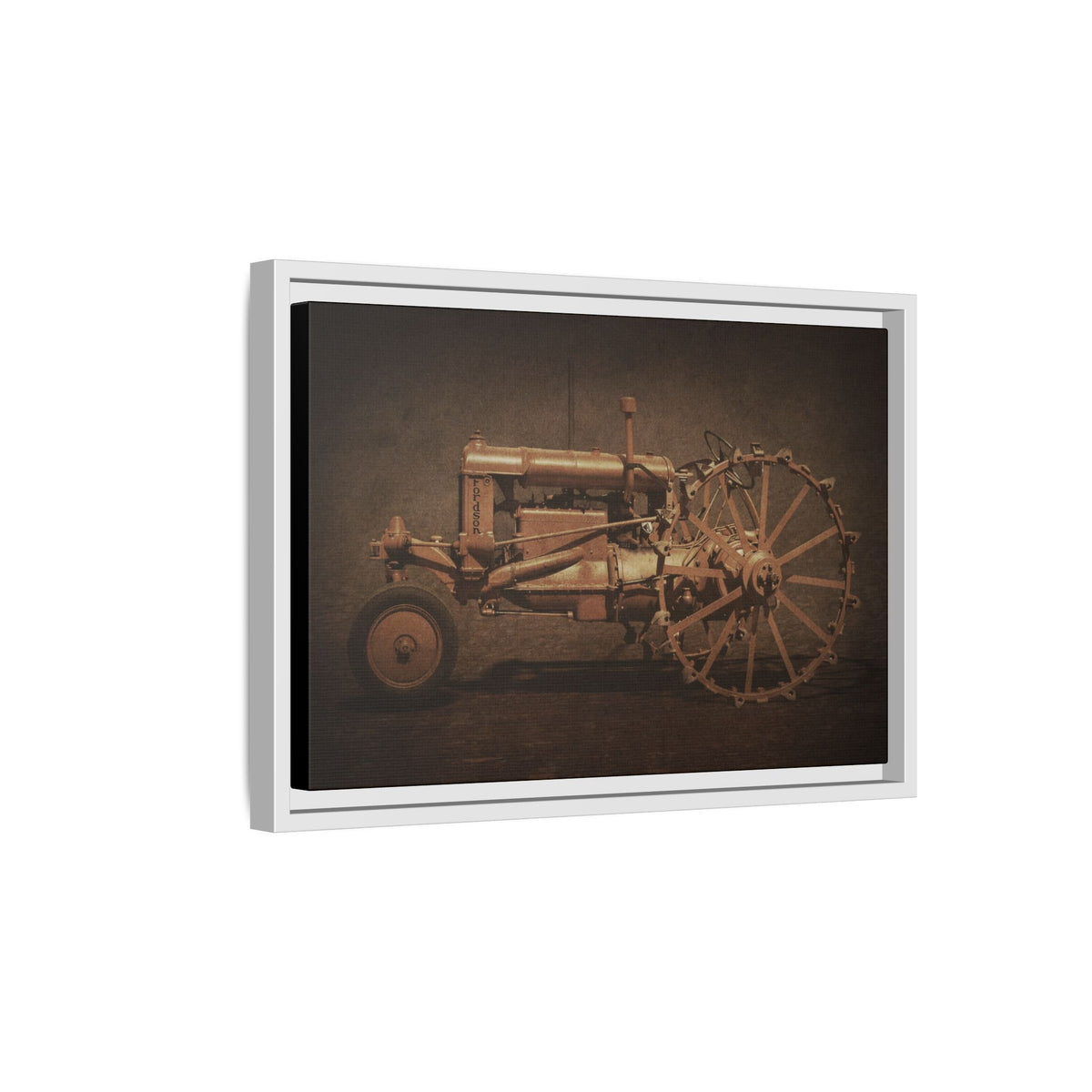 Vintage Ford Fordson Steel Wheel | Wall Art on Framed Canvas
