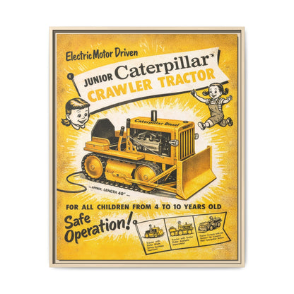 Junior Crawler Vintage Advertisement Art | Framed Wall Art on Canvas