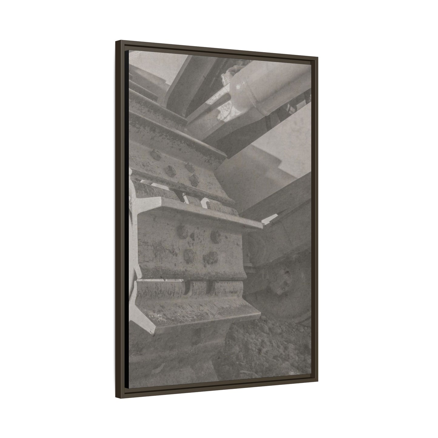 Epic D8 Dozer Triptych | Light Gray | Right  Panel | Jondo | Matte Canvas Print (Framed)