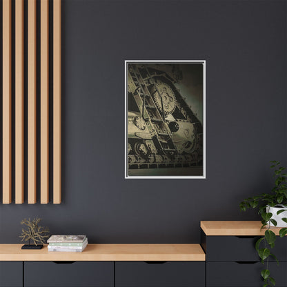 D11 Track Action | Triptych | Right Panel | Framed