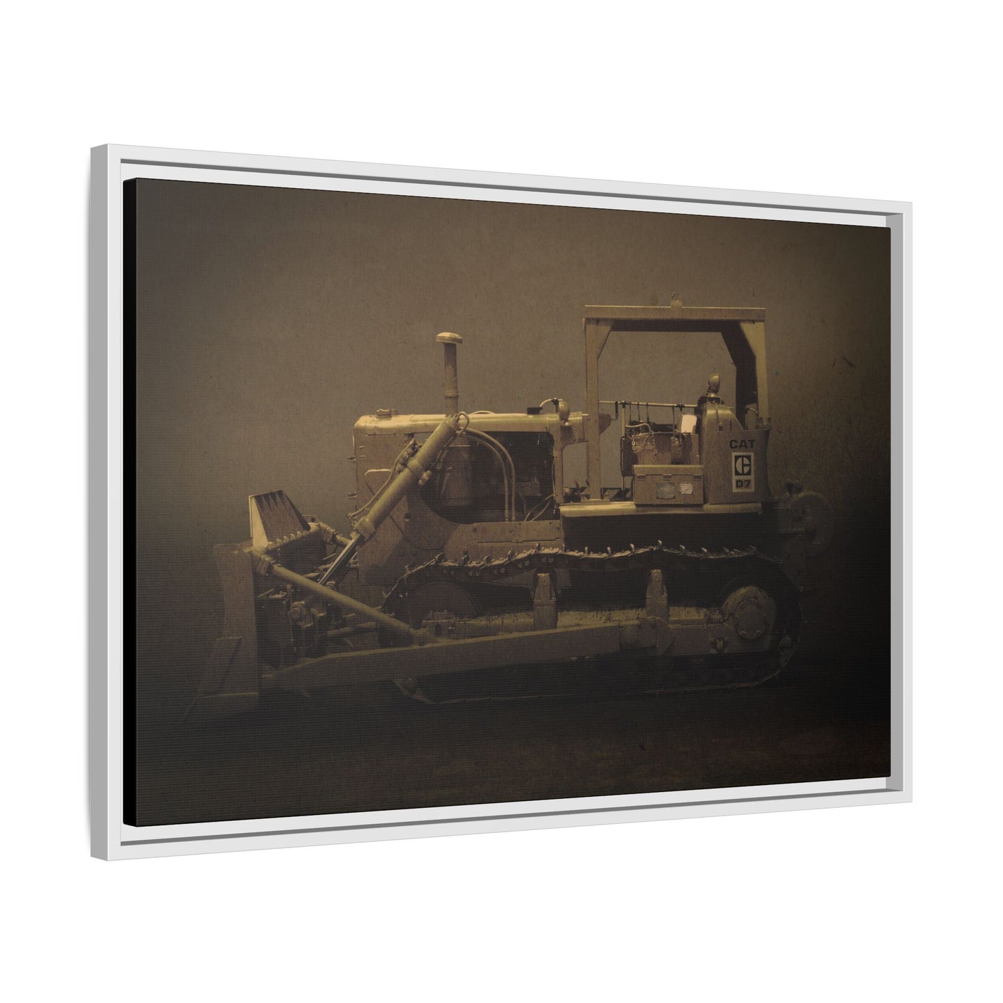 Classic D7 Dozer | Framed Wall Art on Stretched Canvas