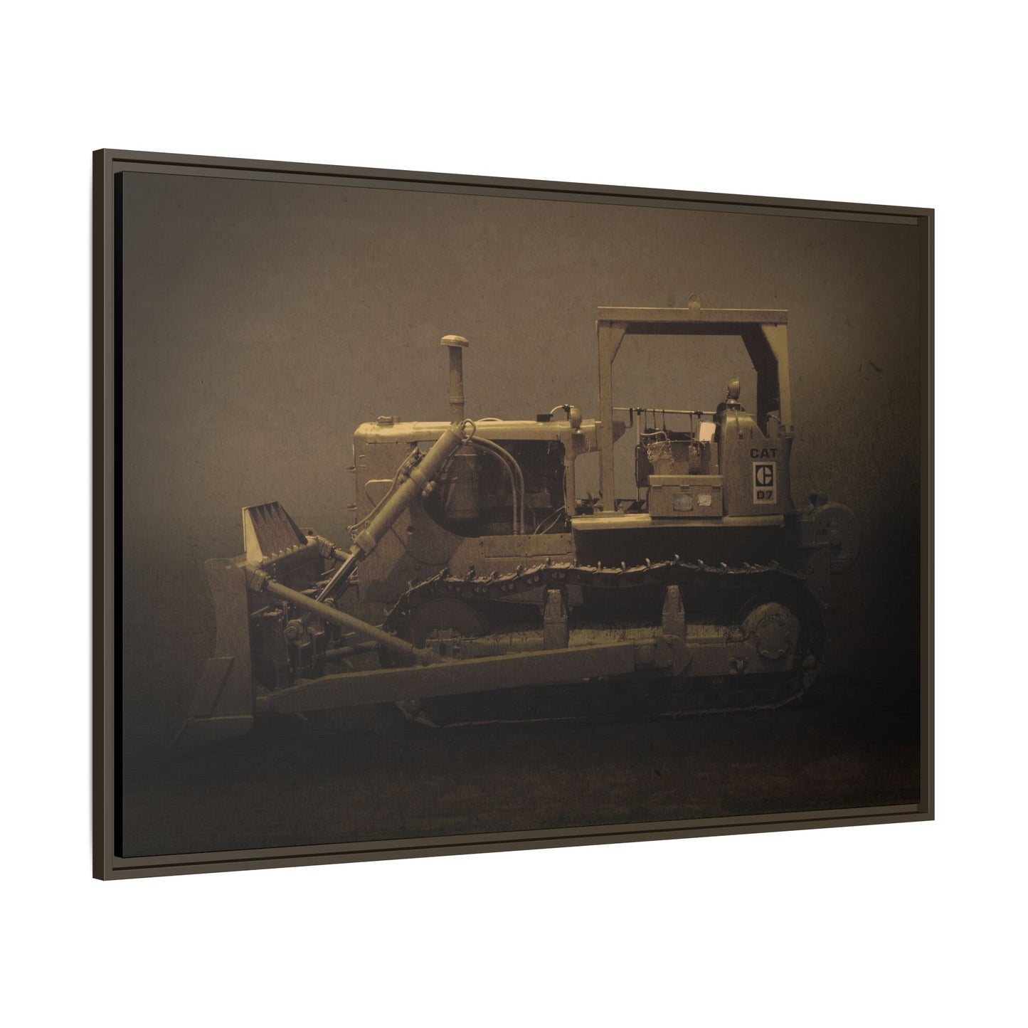 Classic D7 Dozer | Framed Wall Art on Stretched Canvas
