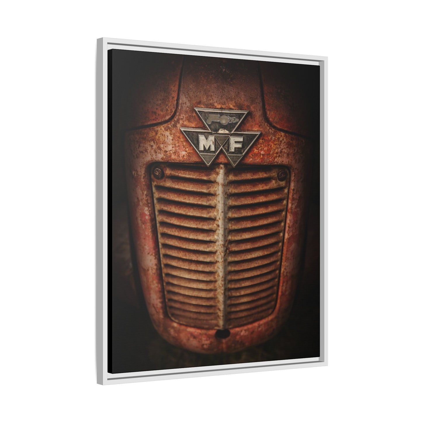Vintage Rusty Massey Grill on Canvas
