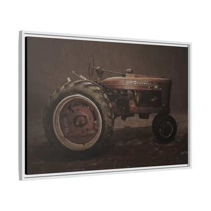 Vintage Farmall M Tractor | Framed Wall Art on Stretched Canvas
