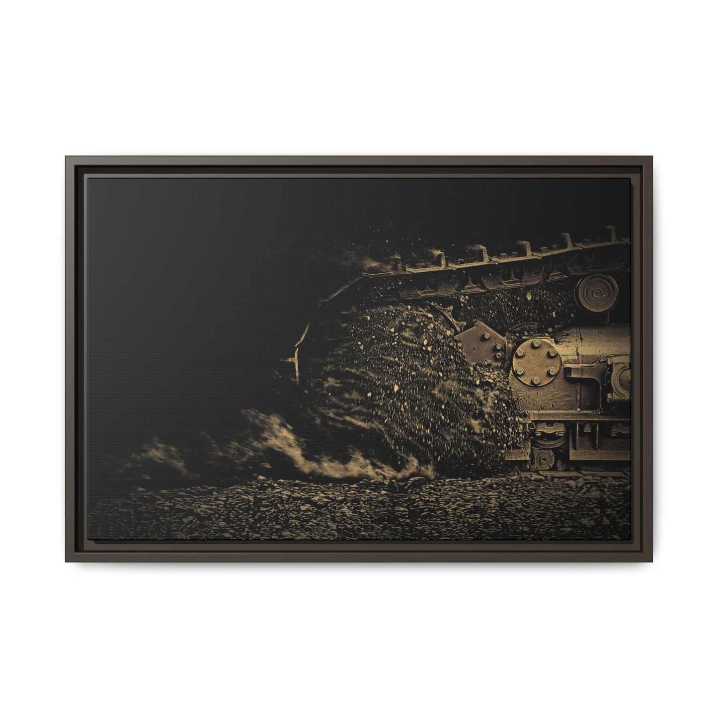Big D11 Dozer Detail | Photo Art on Framed Canvas