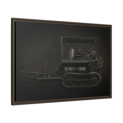 Vintage Holt Crawler Photo Wall Art on Canvas | Industrial Artwork