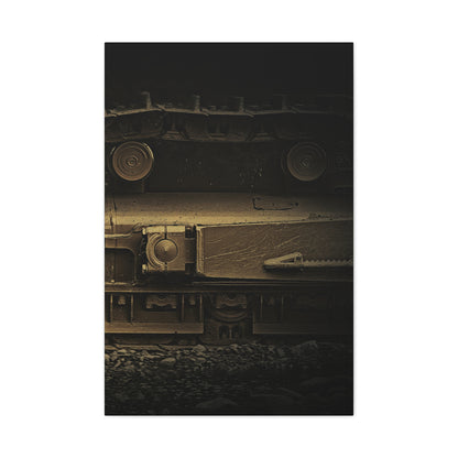 Dramatic Undercarriage Track Right | Stretched Canvas Wall Art | Unframed