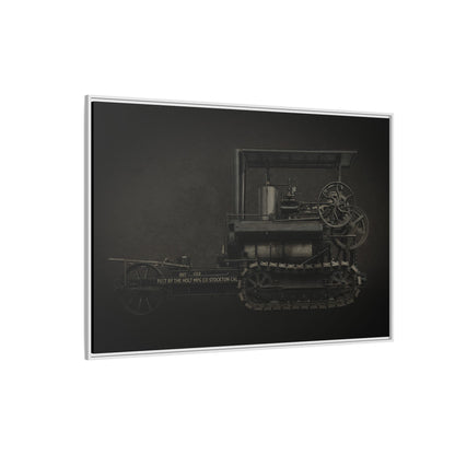 Vintage Holt Crawler Photo Wall Art on Canvas | Industrial Artwork