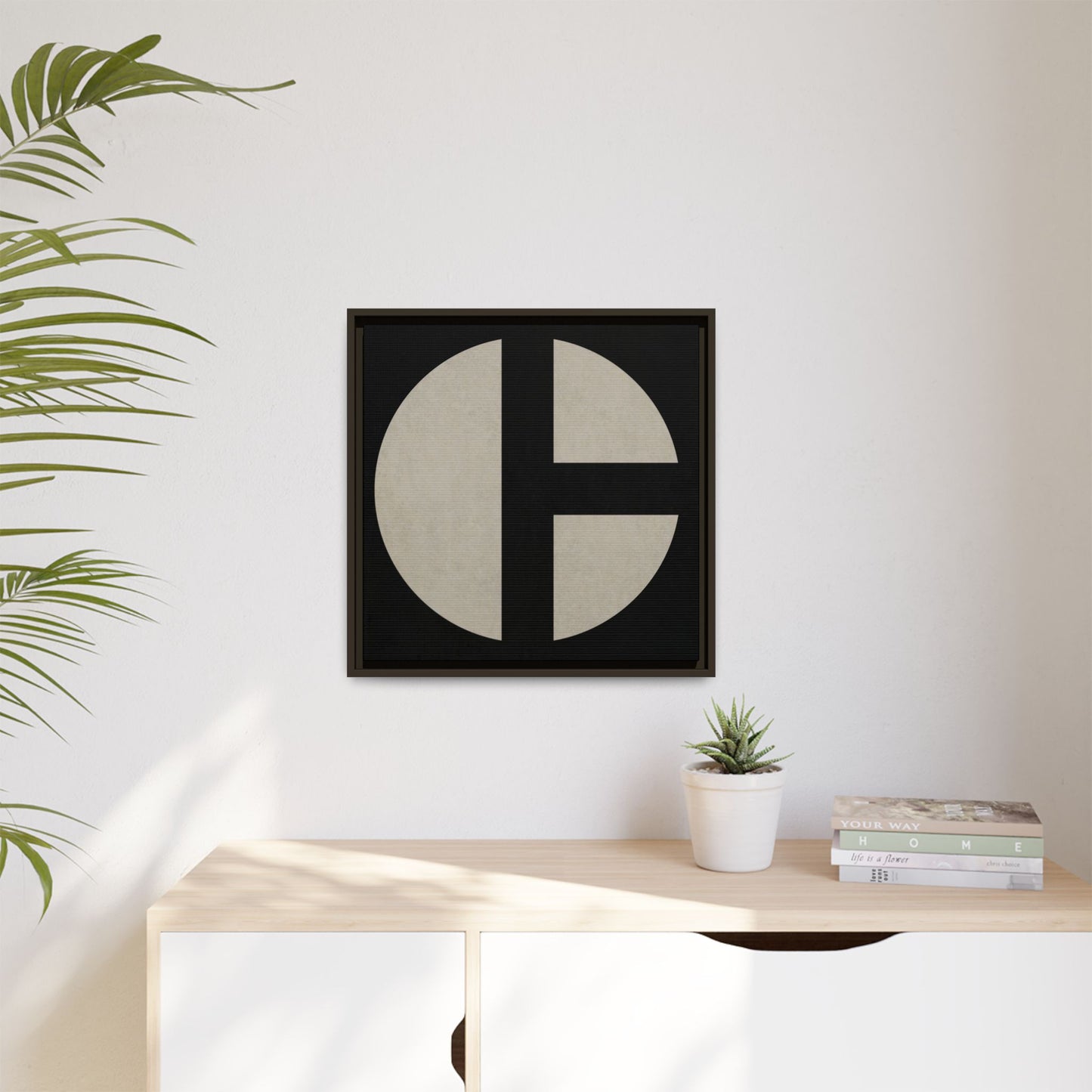 C Moon - CLEAN  | Framed Wall Art on Stretched Canvas