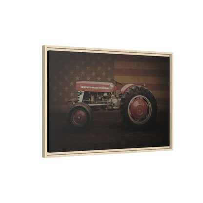 Patriotic Massey 135 | Framed Wall Art on Stretched Canvas