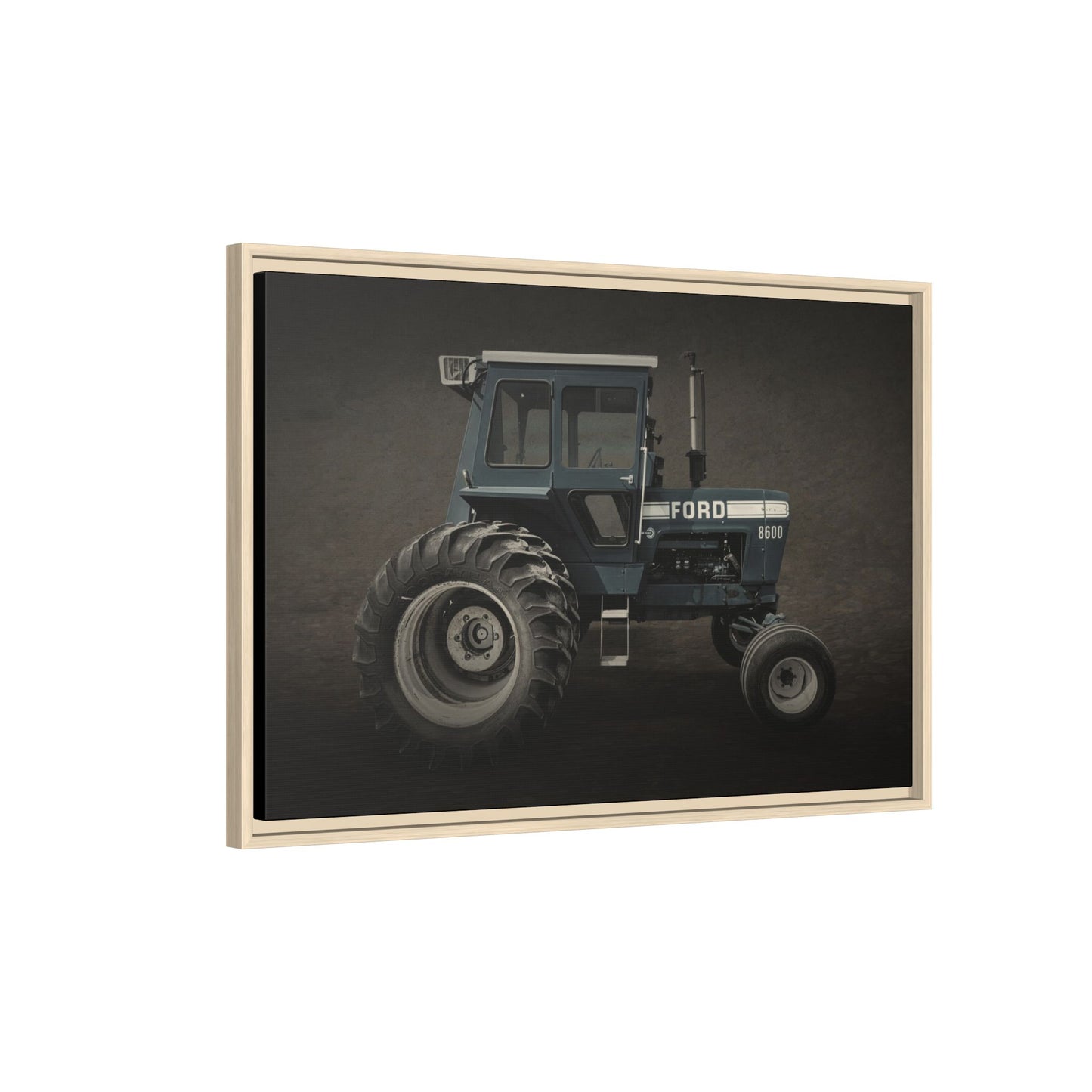 Vintage Ford 8600 Tractor Photo Wall Art on Canvas