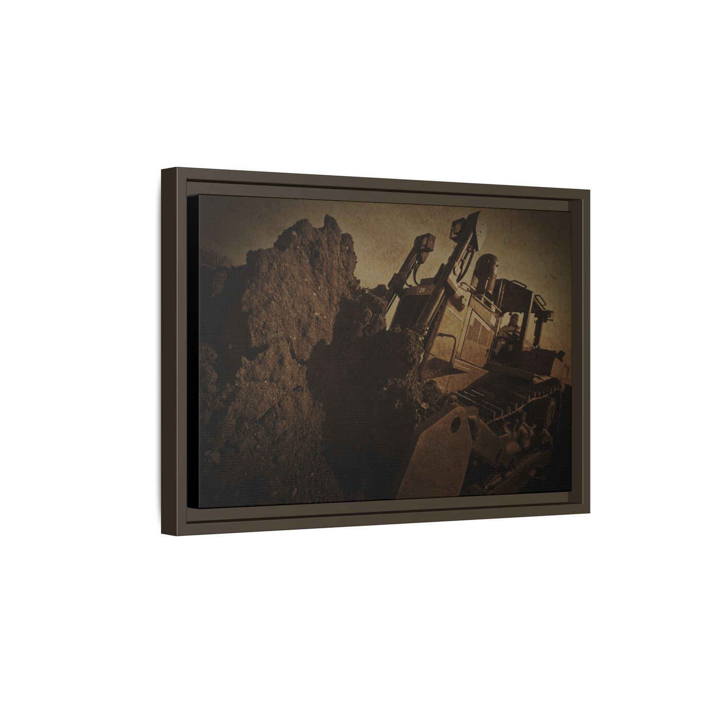 D8 Dozer Action| Framed Wall Art on Stretched Canvas