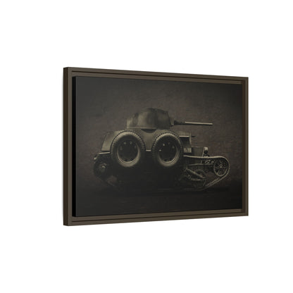 Vintage WWII  Schofield Tank Photo Art on Framed Canvas