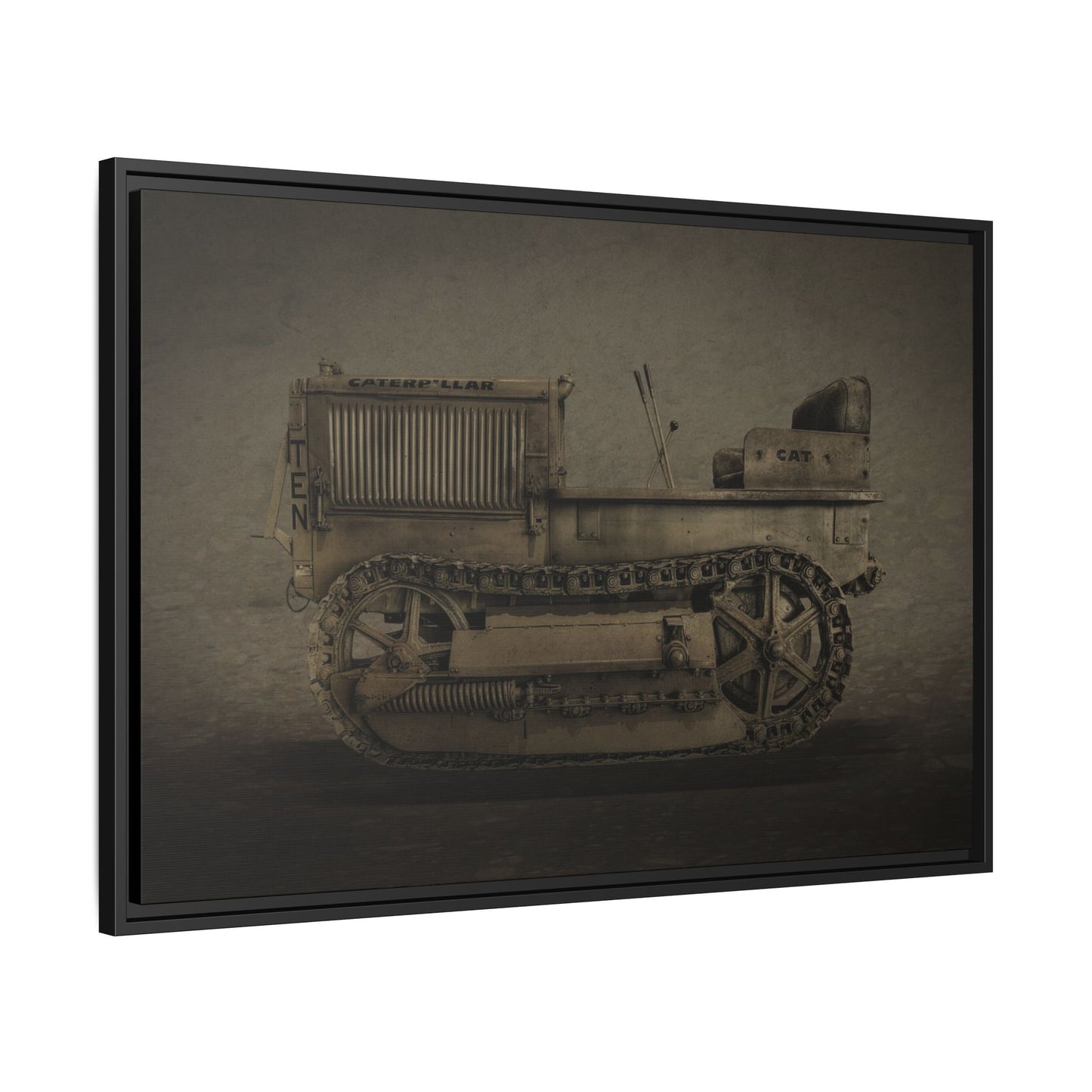 Vintage Crawler 10 'TEN' Tractor | Photo Wall Art on Framed Canvas
