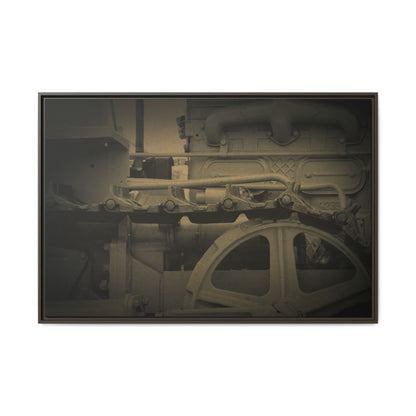 Vintage Track Detail | Framed Wall Art on Stretched Canvas