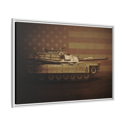 Abrams M1 Tank | Framed Wall Art on Stretched Canvas