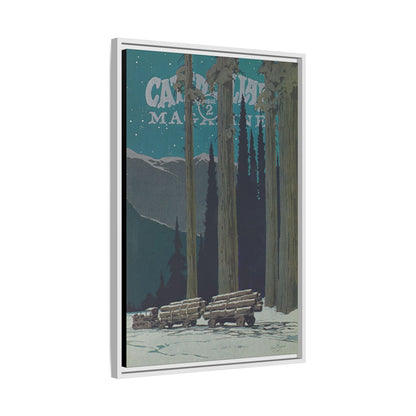 Big Yellow Magazine Issue 2 - Vintage Wall Art on Framed Canvas
