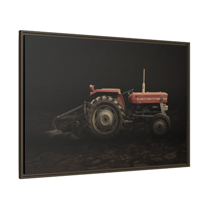 Vintage Massey 135 with Plow Photo Wall Art on Canvas