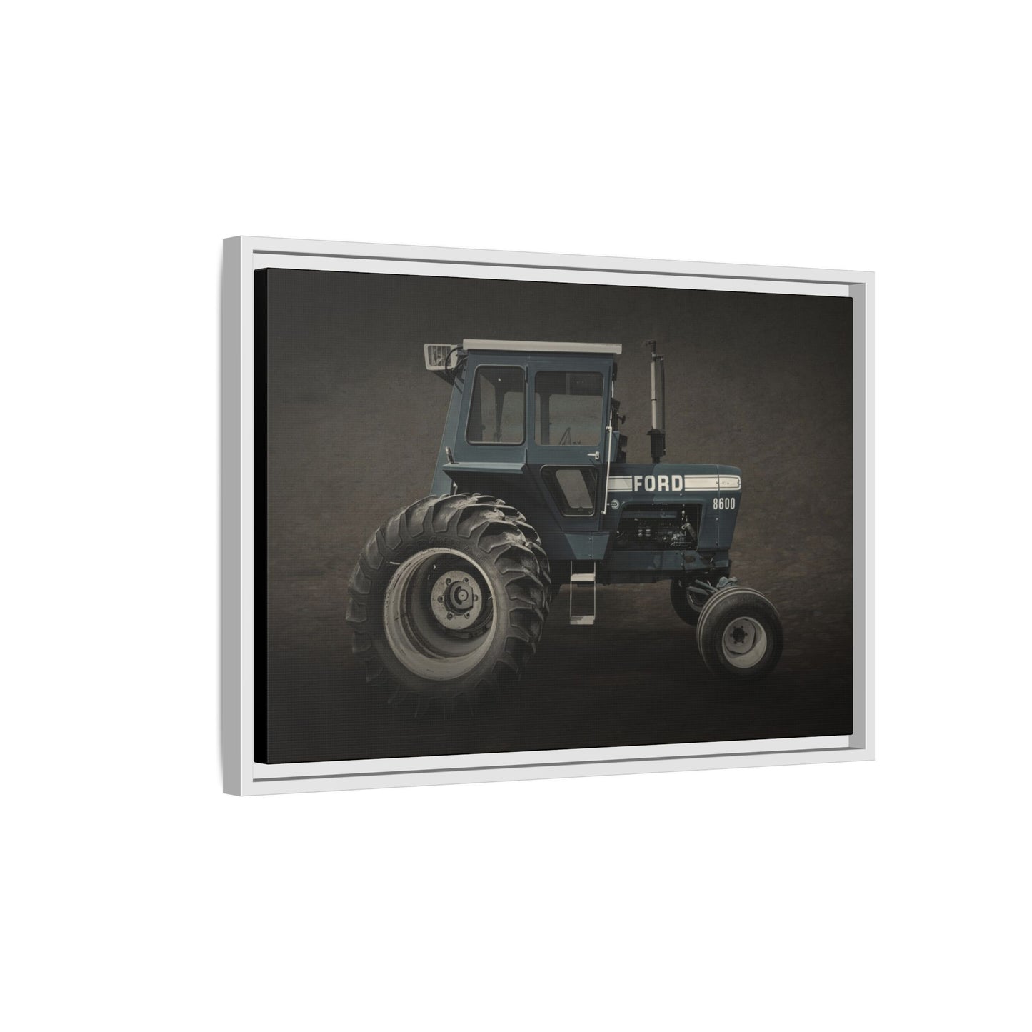 Vintage Ford 8600 Tractor Photo Wall Art on Canvas