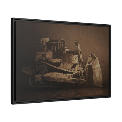 Classic D10T Dozer | Framed Wall Art on Stretched Canvas