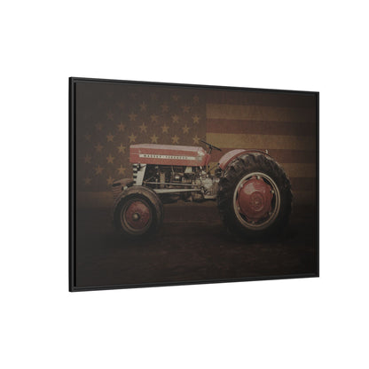 Patriotic Massey 135 | Framed Wall Art on Stretched Canvas