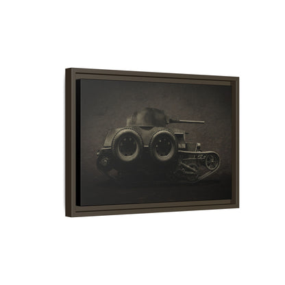 Vintage WWII  Schofield Tank Photo Art on Framed Canvas