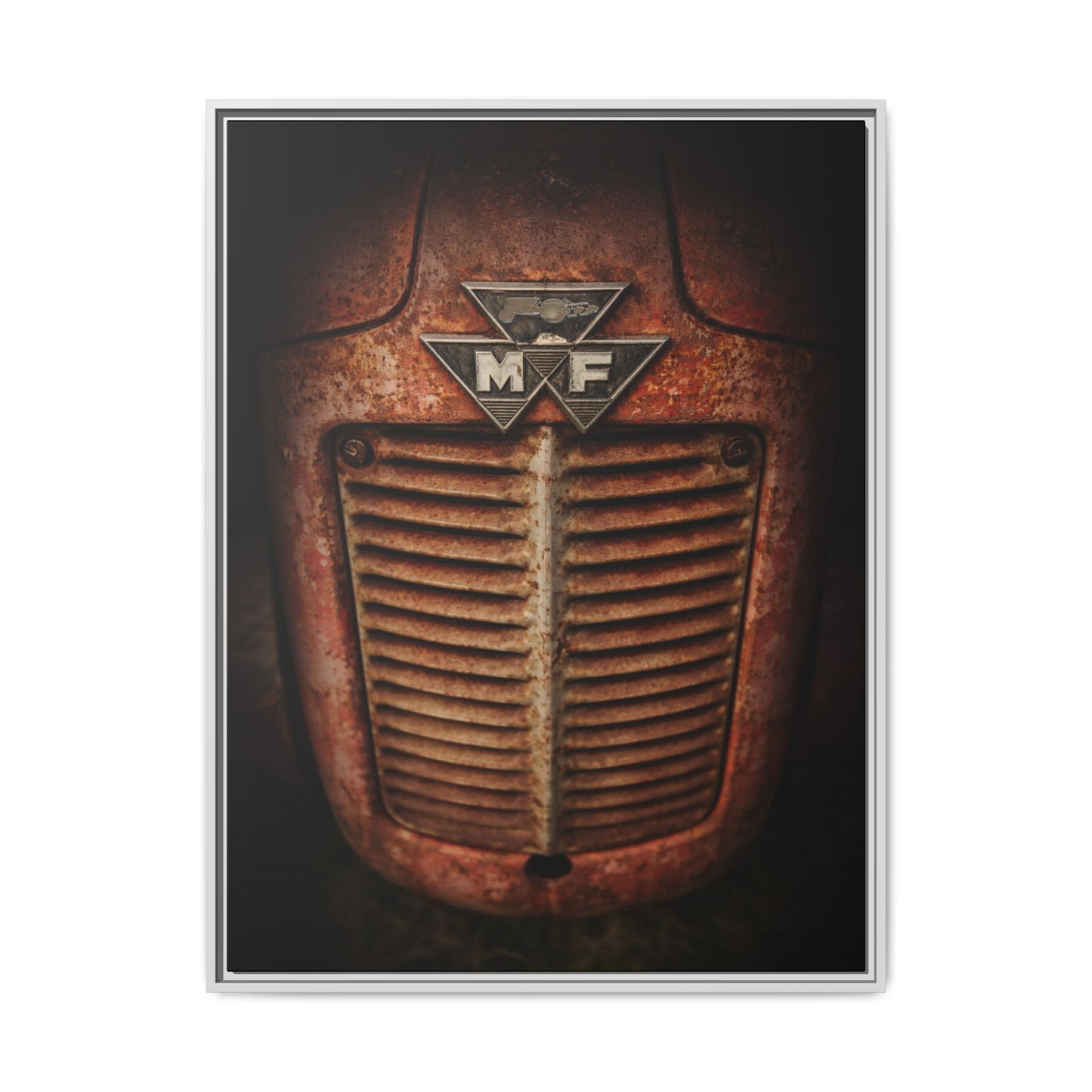 Vintage Rusty Massey Grill on Canvas