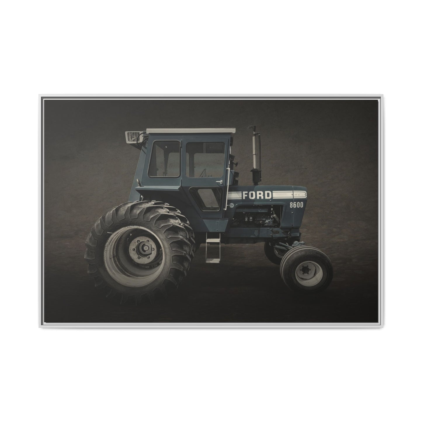Vintage Ford 8600 Tractor Photo Wall Art on Canvas