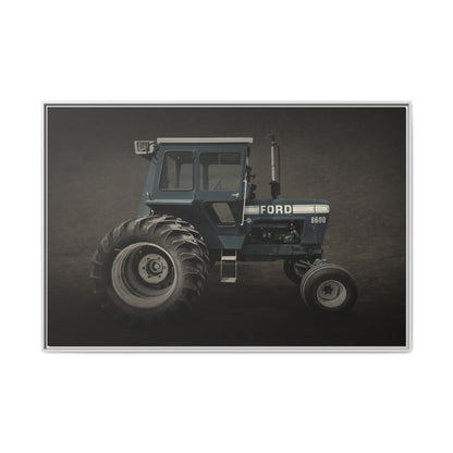 Vintage Ford 8600 Tractor Photo Wall Art on Canvas