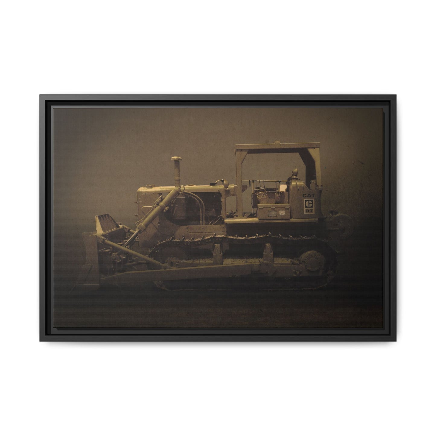 Classic D7 Dozer | Framed Wall Art on Stretched Canvas