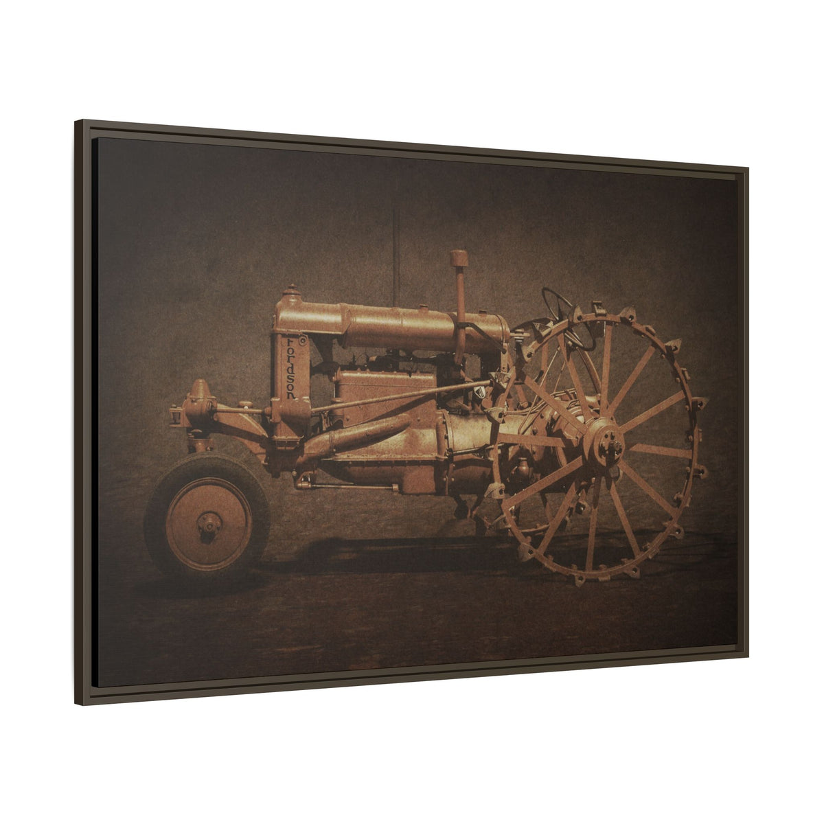 Vintage Ford Fordson Steel Wheel | Wall Art on Framed Canvas