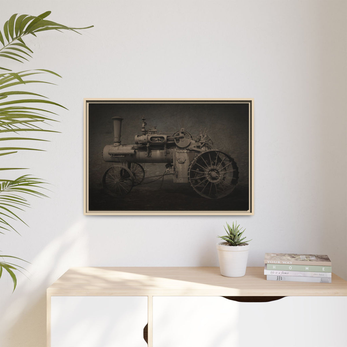 Vintage CASE 65 HP Tractor Photo Wall Art on Canvas